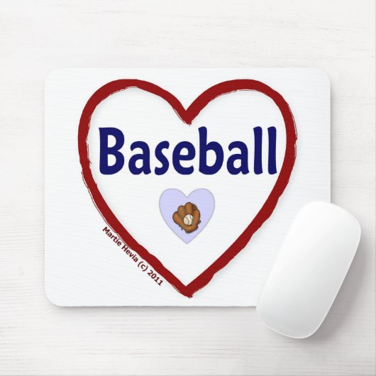 Love Baseball Muismat (Met muis)