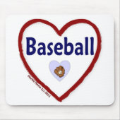 Love Baseball Muismat (Voorkant)
