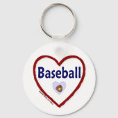 Love Baseball Sleutelhanger (Voorkant)