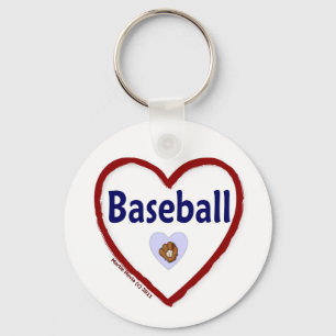 Love Baseball Sleutelhanger