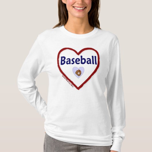 Love Baseball T-shirt (Voorkant)