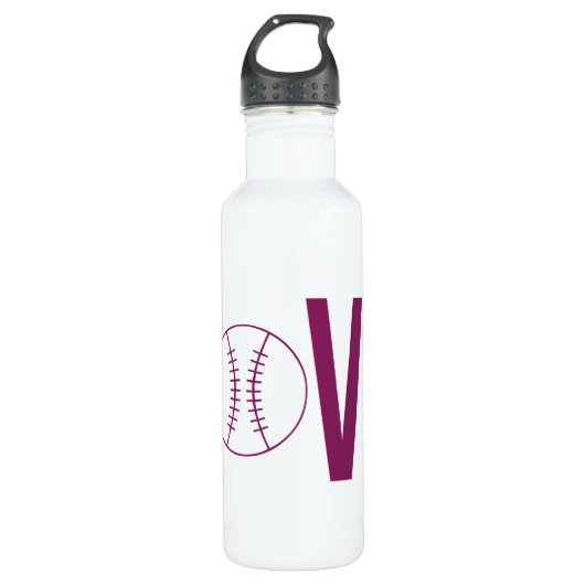 Love Baseball Waterfles (Voorkant)
