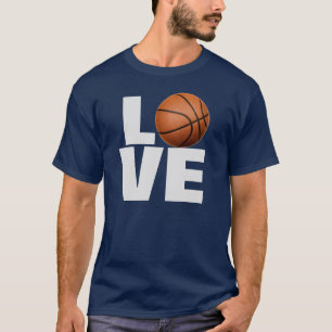 Love Basketbal T-shirt - Navy Blue Sport T - shirt