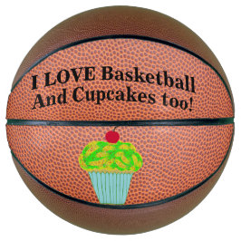 Love Basketball and Cupcakes Mini Basketbal