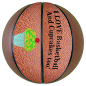 Love Basketball and Cupcakes Mini Basketbal (Verticaal)