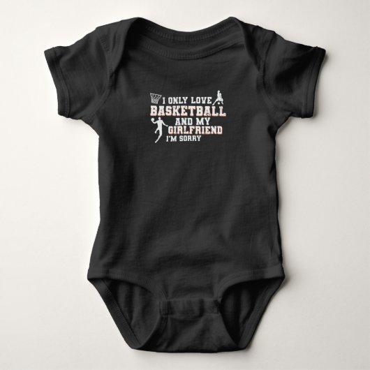 Love Basketball and My Vriendin | Ontwerp Romper (Voorkant)