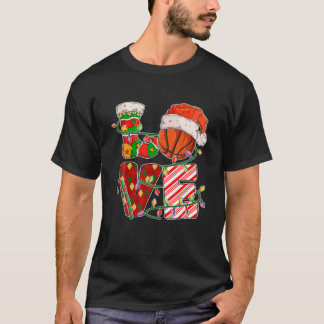 Love Basketball Basketball Player Xmas P T-shirt