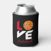 Love basketball blikjeskoeler (Blikje Voorkant)
