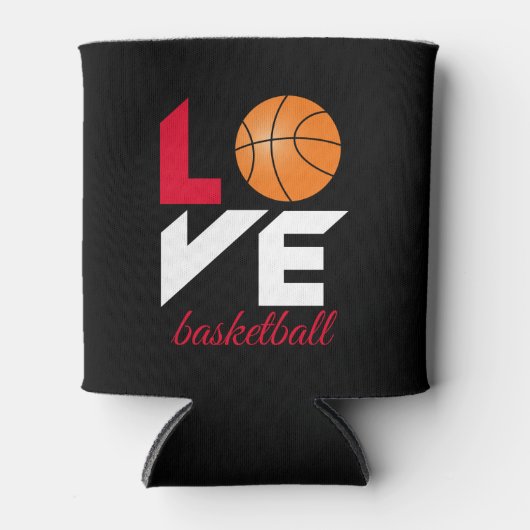 Love basketball blikjeskoeler (Voorkant)