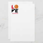 Love basketball briefpapier (Voorkant / Achterkant)