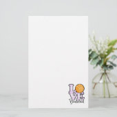 Love Basketball Briefpapier (Staand voorkant)
