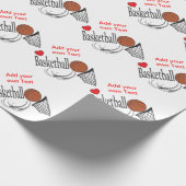 Love Basketball Cadeaupapier (Hoek)