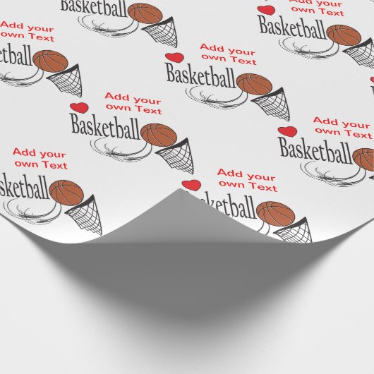 Love Basketball Cadeaupapier (Hoek)