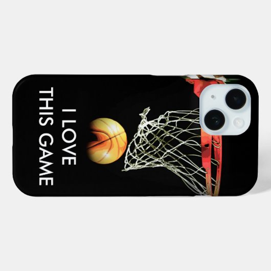 Love Basketball Case-Mate iPhone Case (Achterkant (horizontaal))