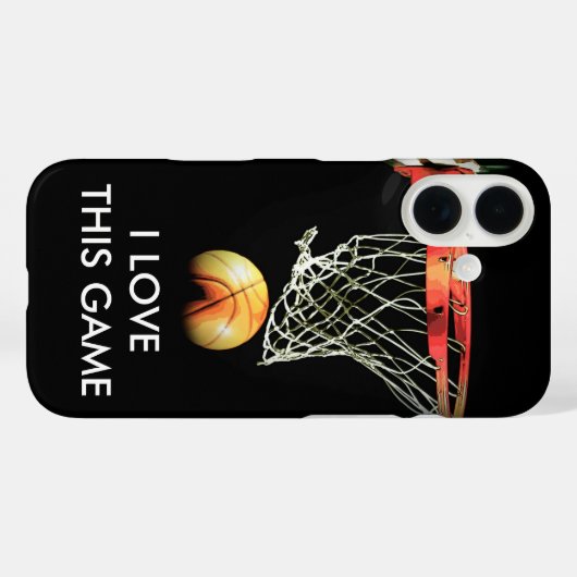 Love Basketball Case-Mate iPhone Case (Achterkant (horizontaal))