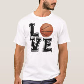 Love Basketball College Style T-shirt (Voorkant)