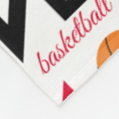 Love basketball fleece deken (Hoek)
