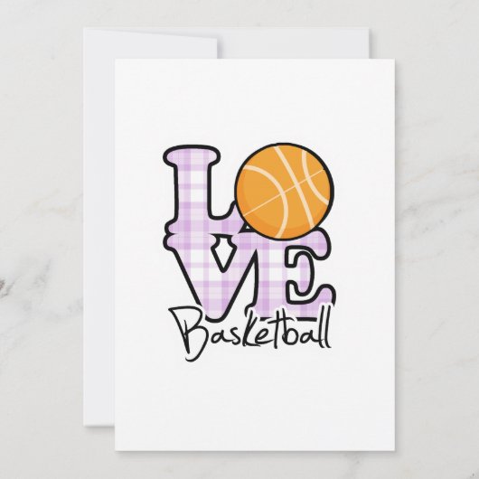 Love Basketball Kaart (Achterkant)