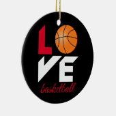 Love basketball keramisch ornament (Rechts)
