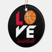 Love basketball keramisch ornament (Links)