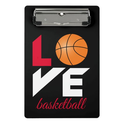 Love basketball mini klembord (Voorkant)