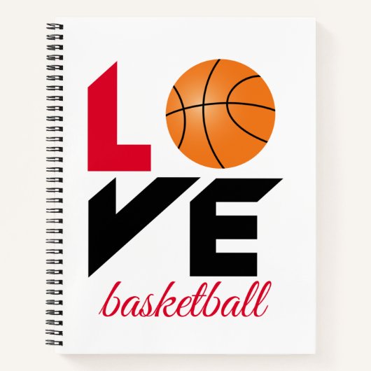 Love basketball notitieboek (Voorkant)