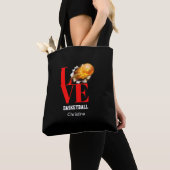 Love Basketball Personalized Shoulder Canvas tas (Dichtbij)