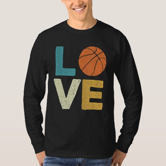 Love Basketball Player Coach Point Guard Ball Shoo T-shirt (Voorkant)