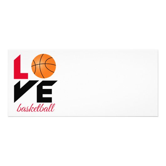 Love basketball reclamekaart (Voorkant)