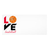 Love basketball reclamekaart (Achterkant)