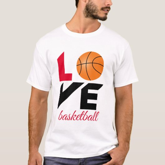 Love basketball t-shirt (Voorkant)