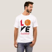 Love basketball t-shirt (Voorkant volledig)