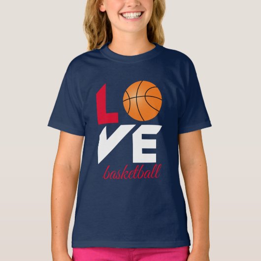Love basketball t-shirt (Voorkant)