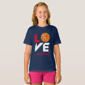 Love basketball t-shirt (Voorkant volledig)