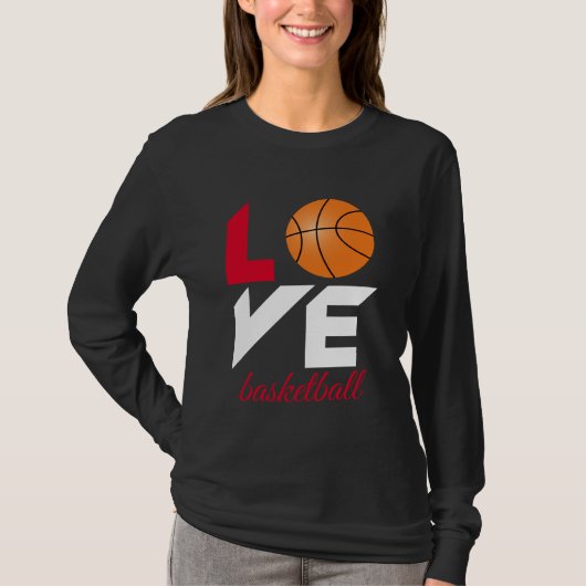 Love basketball t-shirt (Voorkant)