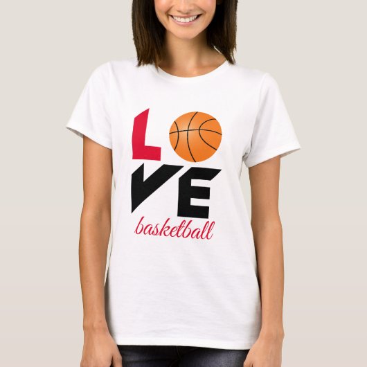 Love basketball t-shirt (Voorkant)