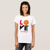 Love basketball t-shirt (Voorkant volledig)