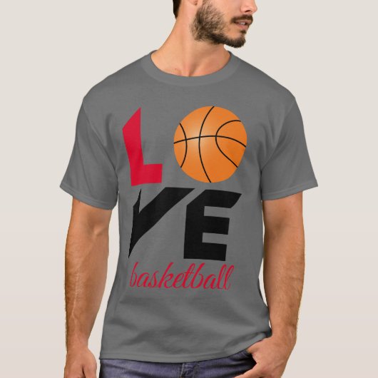 Love basketball t-shirt (Voorkant)