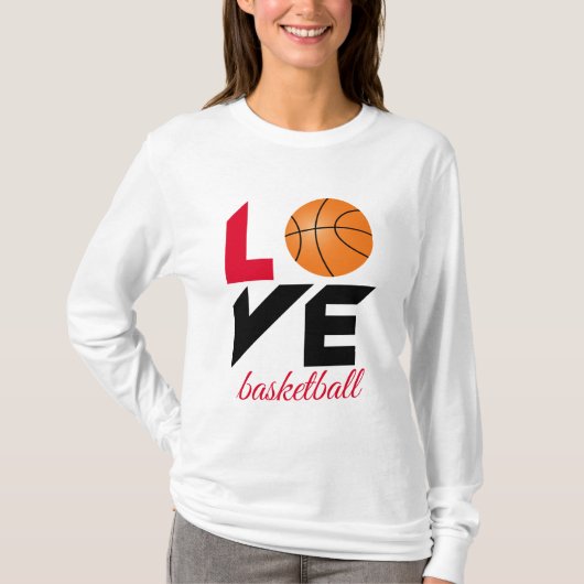 Love basketball t-shirt (Voorkant)