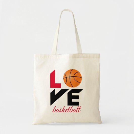 Love basketball tote bag (Voorkant)