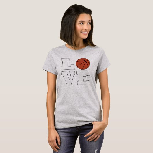 LOVE Basketball Women's Basketball Player T-shirt (Voorkant volledig)