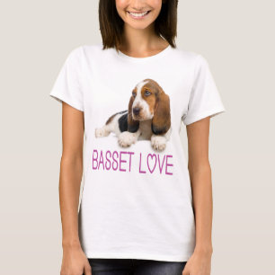 Love Basset Hound Puppy Dog Tee Shirt