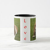 Love Basset Hound Puppy Ringer Coffee Mok (Midden)