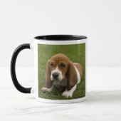 Love Basset Hound Puppy Ringer Coffee Mok (Links)