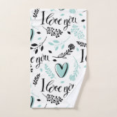 Love Bath Towelset Bad Handdoek (Handdoek)