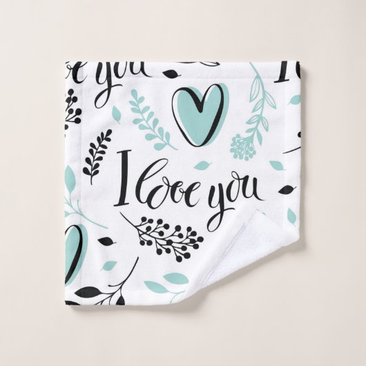 Love Bath Towelset Bad Handdoek (Wasdoekje)
