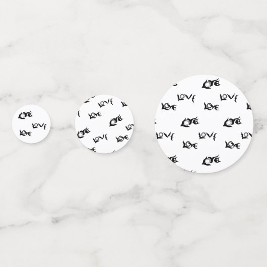 Love Bats & Love Doves Confetti (Voorkanten)