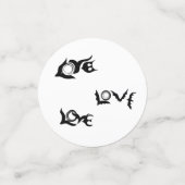Love Bats & Love Doves Confetti (Kleine voorkant)