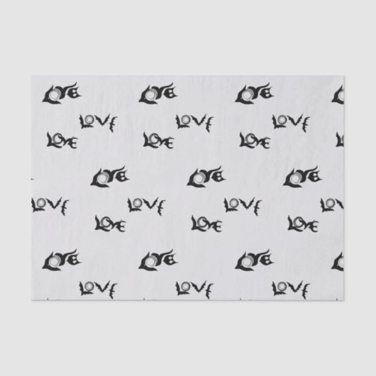 Love Bats & Love Doves Tissuepapier (Voorkant)