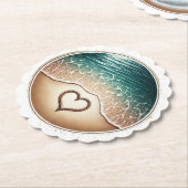 Love Beach Kartonnen Onderzetters (Gekanteld)